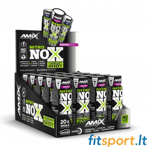 Amix™ treeningueelne toidulisand Nitro Nox Shot 20 x 60ml (maitsestatud) 